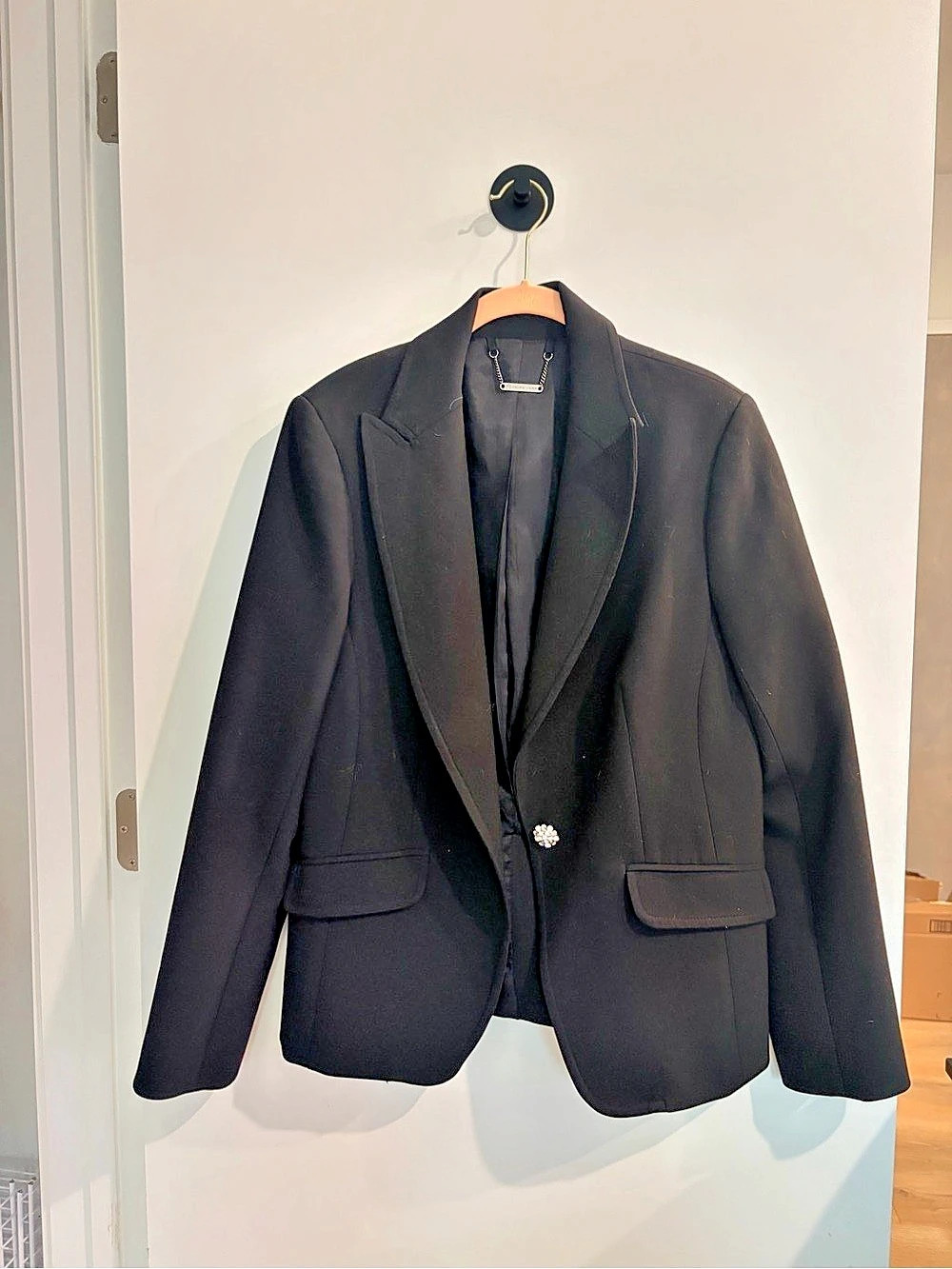 Trina Turk Black Blazer Size 10 Like New
